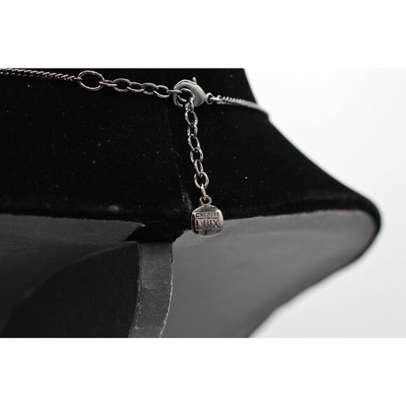 Carolee Lux Crystal Collar Necklace Baguette Rhinestone Royal Purple Signed Bin2 - Picture 11 of 12